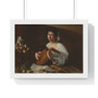 Michelangelo Caravaggio  ,  Premium Framed Horizontal Poster,Michelangelo Caravaggio  -  Premium Framed Horizontal Poster