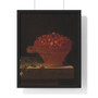 A Bowl of Strawberries on a Stone Plinth, Adriaen Coorte  -  Premium Framed Vertical Poster,A Bowl of Strawberries on a Stone Plinth, Adriaen Coorte  ,  Premium Framed Vertical Poster,A Bowl of Strawberries on a Stone Plinth, Adriaen Coorte  -  Premium Framed Vertical Poster