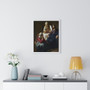 Johannes Vermeer’s Christ in the House of Martha and Mary  ,  Premium Framed Vertical Poster,Johannes Vermeer’s Christ in the House of Martha and Mary  -  Premium Framed Vertical Poster