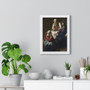 Johannes Vermeer’s Christ in the House of Martha and Mary  ,  Premium Framed Vertical Poster,Johannes Vermeer’s Christ in the House of Martha and Mary  -  Premium Framed Vertical Poster