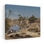 Léon Gérôme, View of Medinet El,Fayoum   ,  Stretched Canvas,Jean-Léon Gérôme, View of Medinet El-Fayoum   -  Stretched Canvas,Jean-Léon Gérôme, View of Medinet El-Fayoum   -  Stretched Canvas,Jean