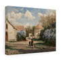 Aleksei Bogoljubov, Scenery outside Paris with woman and animals  ,  Stretched Canvas,Aleksei Bogoljubov, Scenery outside Paris with woman and animals  -  Stretched Canvas,Aleksei Bogoljubov, Scenery outside Paris with woman and animals  -  Stretched Canvas