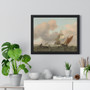 Rough Sea with Ships, Ludolf Bakhuysen  ,  Premium Framed Horizontal Poster,Rough Sea with Ships, Ludolf Bakhuysen  -  Premium Framed Horizontal Poster,Rough Sea with Ships, Ludolf Bakhuysen  -  Premium Framed Horizontal Poster