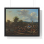 The Cattle Ferry, Nicolaes Pietersz Berchem  -  Premium Framed Horizontal Poster,The Cattle Ferry, Nicolaes Pietersz Berchem  ,  Premium Framed Horizontal Poster,The Cattle Ferry, Nicolaes Pietersz Berchem  -  Premium Framed Horizontal Poster