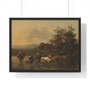 The Cattle Herd, Nicolaes Pietersz Berchem  ,  Premium Framed Horizontal Poster,The Cattle Herd, Nicolaes Pietersz Berchem  -  Premium Framed Horizontal Poster,The Cattle Herd, Nicolaes Pietersz Berchem  -  Premium Framed Horizontal Poster