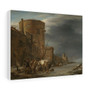 The City Wall of Haarlem in the Winter, Nicolaes Pietersz Berchem  -  Stretched Canvas,The City Wall of Haarlem in the Winter, Nicolaes Pietersz Berchem  -  Stretched Canvas,The City Wall of Haarlem in the Winter, Nicolaes Pietersz Berchem  ,  Stretched Canvas