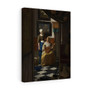 The Love Letter (ca. 1669 ,1670) by Johannes Vermeer , Stretched Canvas,The Love Letter (ca. 1669 -1670) by Johannes Vermeer - Stretched Canvas