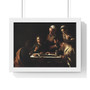 Supper at Emmaus, Caravaggio  -  Premium Framed Horizontal Poster,Supper at Emmaus, Caravaggio  ,  Premium Framed Horizontal Poster,Supper at Emmaus, Caravaggio  -  Premium Framed Horizontal Poster