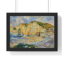 Sea and Cliffs,  Auguste Renoir French  -  Premium Framed Horizontal Poster,Sea and Cliffs,  Auguste Renoir French  ,  Premium Framed Horizontal Poster,Sea and Cliffs,  Auguste Renoir French  -  Premium Framed Horizontal Poster