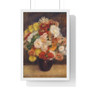 Bouquet of Chrysanthemums, Auguste Renoir French  -  Premium Framed Vertical Poster,Bouquet of Chrysanthemums, Auguste Renoir French  ,  Premium Framed Vertical Poster,Bouquet of Chrysanthemums, Auguste Renoir French  -  Premium Framed Vertical Poster