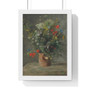 Auguste Renoir , Flowers in a Vase , Premium Framed Vertical Poster,Auguste Renoir - Flowers in a Vase - Premium Framed Vertical Poster