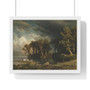 Albert Bierstadt, The coming storm  ,  Premium Framed Horizontal Poster,Albert Bierstadt, The coming storm  -  Premium Framed Horizontal Poster,Albert Bierstadt, The coming storm  -  Premium Framed Horizontal Poster