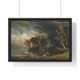 Albert Bierstadt, The coming storm  -  Premium Framed Horizontal Poster,Albert Bierstadt, The coming storm  -  Premium Framed Horizontal Poster,Albert Bierstadt, The coming storm  ,  Premium Framed Horizontal Poster