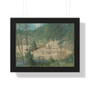 J. Alden Weir, The Building of the Dam  ,  Framed Horizontal Poster,J. Alden Weir, The Building of the Dam  -  Framed Horizontal Poster,J. Alden Weir, The Building of the Dam  -  Framed Horizontal Poster