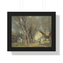 Julian Alden Weir, Windham Village  ,  Framed Horizontal Poster,Julian Alden Weir, Windham Village  -  Framed Horizontal Poster,Julian Alden Weir, Windham Village  -  Framed Horizontal Poster