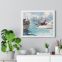 Fishing Boats, Key West by Winslow Homer  ,  Premium Framed Horizontal Poster,Fishing Boats, Key West by Winslow Homer  -  Premium Framed Horizontal Poster,Fishing Boats, Key West by Winslow Homer  -  Premium Framed Horizontal Poster