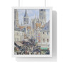 Grocery Street, Rouen by Camille Pissarro  ,  Premium Framed Vertical Poster,Grocery Street, Rouen by Camille Pissarro  -  Premium Framed Vertical Poster,Grocery Street, Rouen by Camille Pissarro  -  Premium Framed Vertical Poster