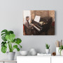 Gustave Caillebotte Jeune homme au piano  ,  Stretched Canvas,Gustave Caillebotte Jeune homme au piano  -  Stretched Canvas
