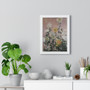 Gustave Caillebotte Chrysanthèmes blancs et jaunes  ,  Premium Framed Vertical Poster,Gustave Caillebotte Chrysanthèmes blancs et jaunes  -  Premium Framed Vertical Poster