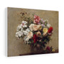 Summer Flowers (1880) in high resolution by Henri Fantin–Latour, Stretched Canvas,Summer Flowers (1880) in high resolution by Henri Fantin–Latour- Stretched Canvas