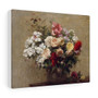 Summer Flowers (1880) in high resolution by Henri Fantin–Latour, Stretched Canvas,Summer Flowers (1880) in high resolution by Henri Fantin–Latour- Stretched Canvas