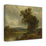 Scene at Napanoch, 1883, William Hart American, Scottish, Stretched Canvas,Scene at Napanoch, 1883, William Hart American, Scottish- Stretched Canvas,Scene at Napanoch, 1883, William Hart American, Scottish- Stretched Canvas