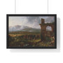  Premium Framed Horizontal Poster,A View near Tivoli (Morning) 1832 Thomas Cole American -- Premium Framed Horizontal Poster,A View near Tivoli (Morning) 1832 Thomas Cole American ,