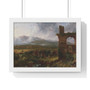 A View near Tivoli (Morning) 1832 Thomas Cole American -- Premium Framed Horizontal Poster,A View near Tivoli (Morning) 1832 Thomas Cole American ,, Premium Framed Horizontal Poster