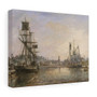  1865, Johan Barthold Jongkind, Dutch - Stretched Canvas,Honfleur, 1865, Johan Barthold Jongkind, Dutch , Stretched Canvas,Honfleur, 1865, Johan Barthold Jongkind, Dutch - Stretched Canvas,Honfleur