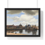 Johannes Vermeer’s View of Delft   ,  Premium Framed Horizontal Poster,Johannes Vermeer’s View of Delft   -  Premium Framed Horizontal Poster