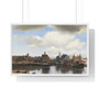 Johannes Vermeer’s View of Delft   ,  Premium Framed Horizontal Poster,Johannes Vermeer’s View of Delft   -  Premium Framed Horizontal Poster