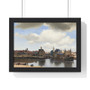   Premium Framed Horizontal Poster,Johannes Vermeer’s View of Delft   -  Premium Framed Horizontal Poster,Johannes Vermeer’s View of Delft   