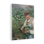 1895) by Camille Pissarro, Stretched Canvas,The Gardener - Old Peasant with Cabbage (1883-1895) by Camille Pissarro- Stretched Canvas,The Gardener , Old Peasant with Cabbage (1883
