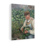 The Gardener - Old Peasant with Cabbage (1883-1895) by Camille Pissarro- Stretched Canvas,The Gardener , Old Peasant with Cabbage (1883,1895) by Camille Pissarro, Stretched Canvas