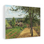 Orchards at Louveciennes (1872) painting in high resolution by Camille Pissarro , Stretched Canvas,Orchards at Louveciennes (1872) painting in high resolution by Camille Pissarro - Stretched Canvas