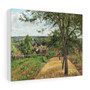 Orchards at Louveciennes (1872) painting in high resolution by Camille Pissarro , Stretched Canvas,Orchards at Louveciennes (1872) painting in high resolution by Camille Pissarro - Stretched Canvas