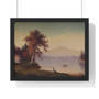 View of Mount Washington by Alfred Thompson Bricher  -  Premium Framed Horizontal Poster,View of Mount Washington by Alfred Thompson Bricher  ,  Premium Framed Horizontal Poster
