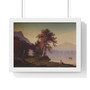 View of Mount Washington by Alfred Thompson Bricher  -  Premium Framed Horizontal Poster,View of Mount Washington by Alfred Thompson Bricher  ,  Premium Framed Horizontal Poster