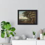 The Entrance to the Woods, Philips Koninck ,  Premium Framed Horizontal Poster,The Entrance to the Woods, Philips Koninck -  Premium Framed Horizontal Poster,The Entrance to the Woods, Philips Koninck -  Premium Framed Horizontal Poster