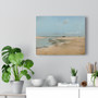 Beach at Low Tide (Mouth of the River) (1869) by Edgar Degas , Stretched Canvas,Beach at Low Tide (Mouth of the River) (1869) by Edgar Degas - Stretched Canvas