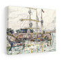 Docks at Saint Malo (1927) by Paul Signac , Stretched Canvas,Docks at Saint Malo (1927) by Paul Signac - Stretched Canvas