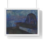 Edvard Munch (Norwegian) Starry Night  ,  Premium Framed Horizontal Poster,Edvard Munch (Norwegian) Starry Night  -  Premium Framed Horizontal Poster