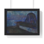   Premium Framed Horizontal Poster,Edvard Munch (Norwegian) Starry Night  -  Premium Framed Horizontal Poster,Edvard Munch (Norwegian) Starry Night  