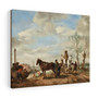  Philips Wouwerman, Dutch- Stretched Canvas,A Man and a Woman on Horseback, ca. 1653,54, Philips Wouwerman, Dutch, Stretched Canvas,A Man and a Woman on Horseback, ca. 1653-54, Philips Wouwerman, Dutch- Stretched Canvas,A Man and a Woman on Horseback, ca. 1653-54
