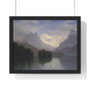 Mountain Scene,  Albert Bierstadt American  -  Premium Framed Horizontal Poster,Mountain Scene,  Albert Bierstadt American  ,  Premium Framed Horizontal Poster,Mountain Scene,  Albert Bierstadt American  -  Premium Framed Horizontal Poster