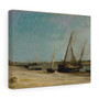 Boats on the Seacoast at Etaples 1871 Charles-Francois Daubigny French- Stretched Canvas,Boats on the Seacoast at Etaples 1871 Charles,Francois Daubigny French, Stretched Canvas