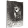 There Was Perhaps a First Vision Attempted by the Flower (1883) by Odilon Redon  -  Stretched Canvas