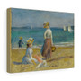 Figures on the Beach 1890 Auguste Renoir  , Stretched Canvas,Figures on the Beach 1890 Auguste Renoir  - Stretched Canvas