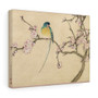 Bird with Plum Blossoms (18th Century) painting in high resolution by Zhang Ruoai, Stretched Canvas,Bird with Plum Blossoms (18th Century) painting in high resolution by Zhang Ruoai- Stretched Canvas
