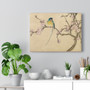 Bird with Plum Blossoms (18th Century) painting in high resolution by Zhang Ruoai, Stretched Canvas,Bird with Plum Blossoms (18th Century) painting in high resolution by Zhang Ruoai- Stretched Canvas